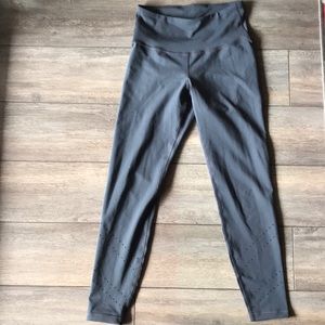 High rise cut out grey leggings